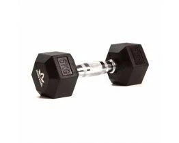 Hexagonal Rubber Coated Dumbbell 6 kg