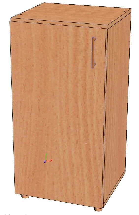 SU-3 Shelving Unit with 2 Closed Shelves