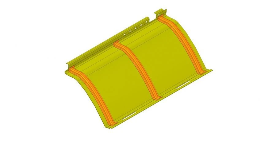 Rear Left Ceiling Panel for Electric Bus 6274 - 6274-5702247-01