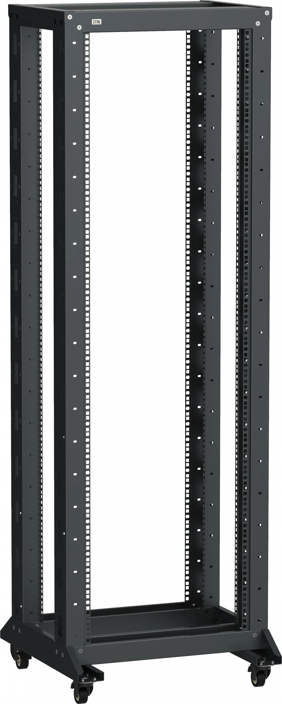 LINEA F 2-Frame Rack ITK LF05-20U66-2RM, 600x600mm, Black