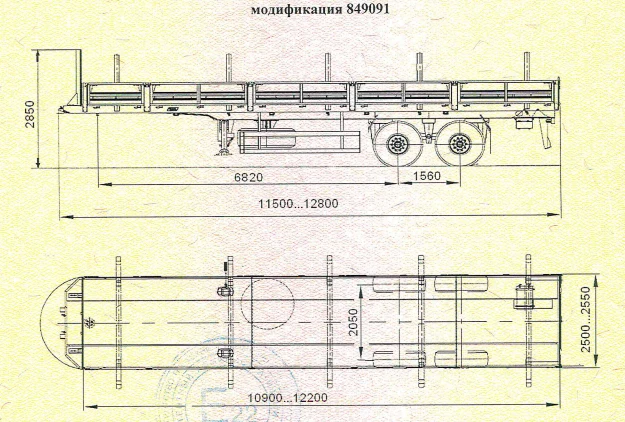 Metal Platform Semi-Trailer Modification 849091