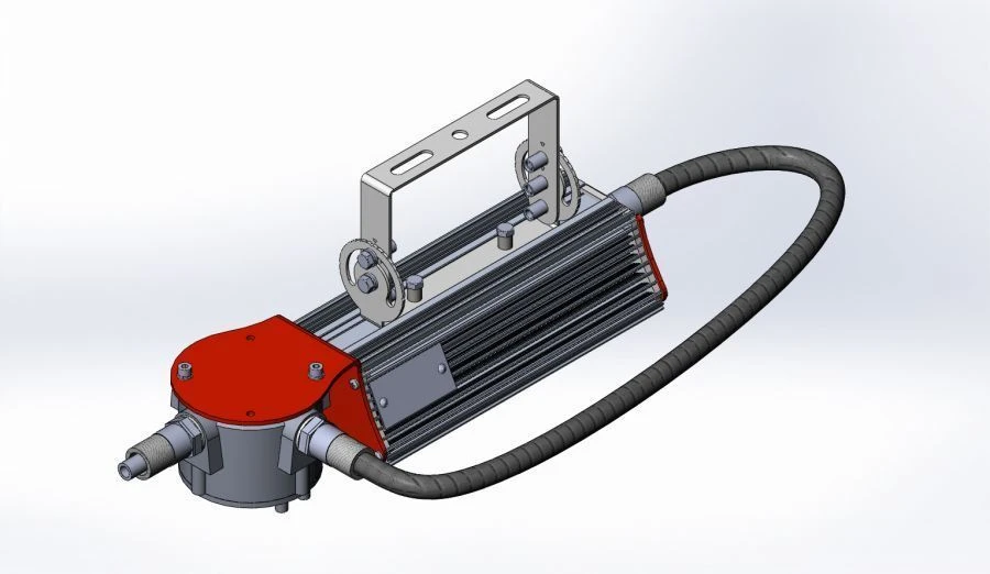 Explosion-Proof LED Light with Junction Box Sakhalin 48.16270.87 Ex T5 (Type KSS G), Rotatable Mounting