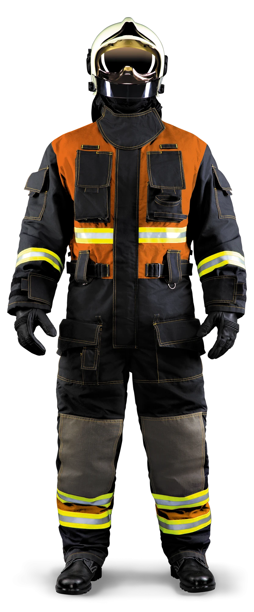 بدلة الإنقاذ الخاصة لأعمال البحث والإنقاذ، إشارات عالية الوضوح (الفئة 2)