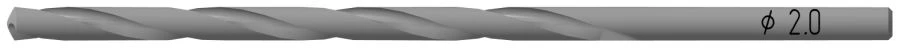 Corrosion-Resistant Bone Drill, Diameter 1.2-4.5 mm, Length 40-200 mm
