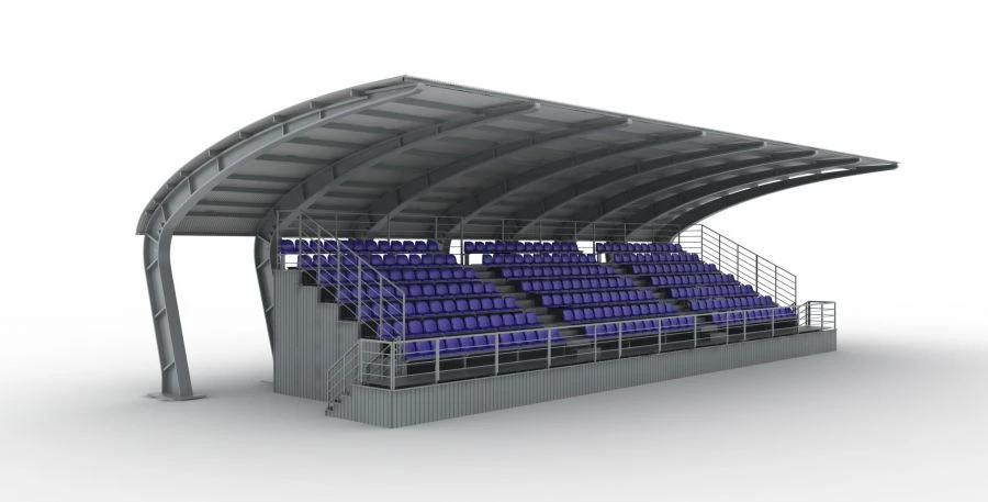 Quick-Assembly Tribuna with Canopy and Lift Type "TMSBNP
