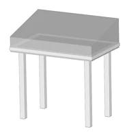 Horizontal Display Case 900x600x1100 mm