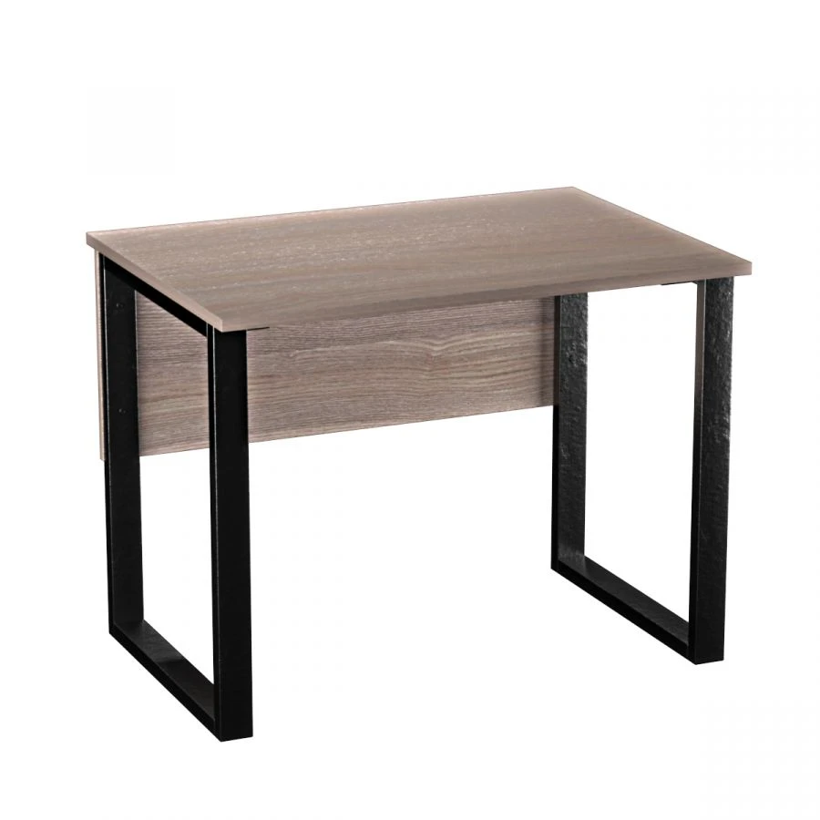 Office Desk with P-Shaped Metal Legs