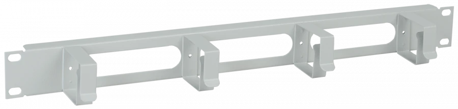 ITK Cable Organizer 19" 1U 4 Rings, Grey