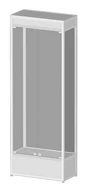 Glass Display Showcase 800x400x2200