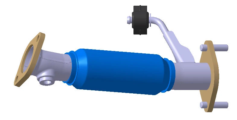 مجموعة العادم الأمامية الكاملة لمركبة SU2R - رقم القطعة 28610-BW250/BW650/M0150