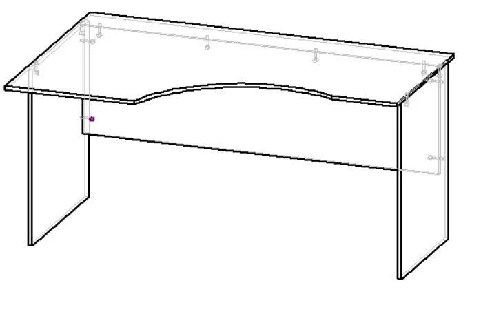 Ergonomic Left/Right Desk SEL(P)14