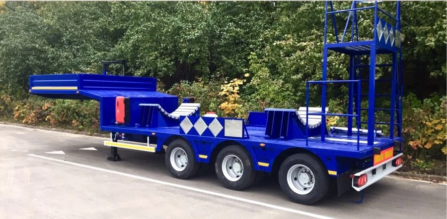 Semi-Trailer for Transporting Removable Tanks 949131