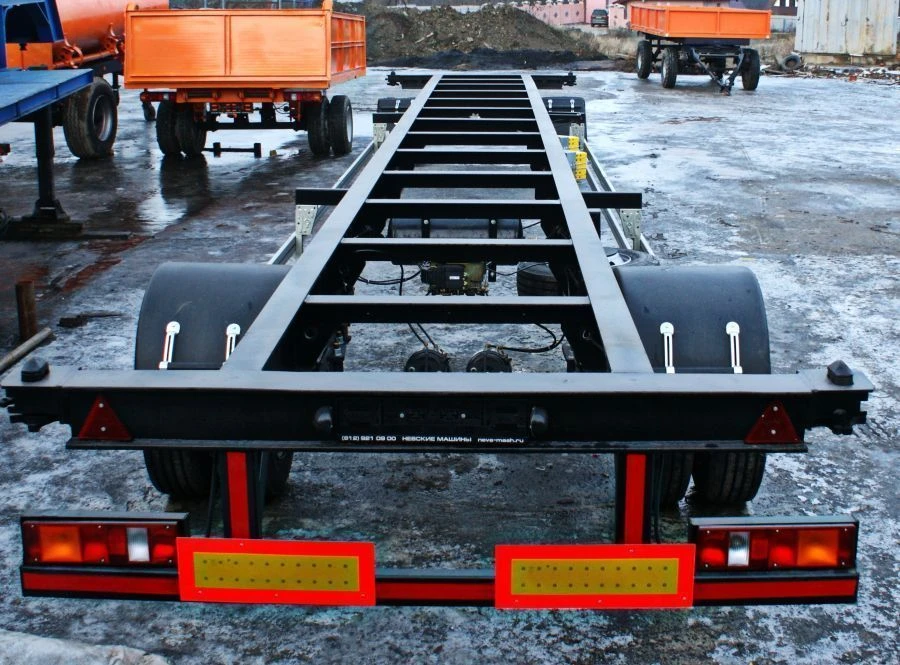 Heavy-Duty Trailer 8338AS with Pneumatic or Leaf Spring Suspension