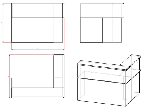 Corner Administrator Stand SAU.1 for Visitor Interaction