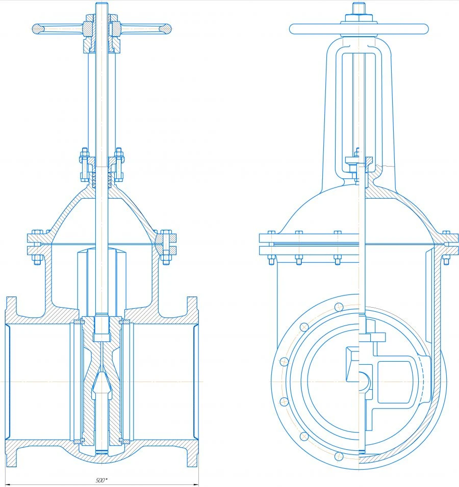 Ductile Iron Parallel Gate Valve DN 300