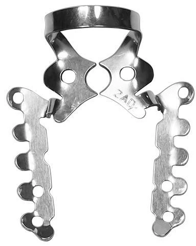 Dark Clamp No. 2AD-B for Dental Isolation