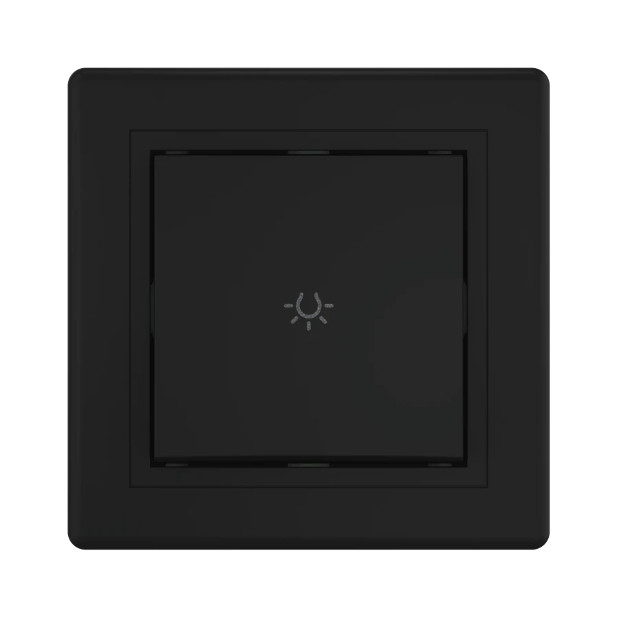 CADUCEUS ALING PRESTIGE Soft Touch Light Switch 10A, 250V, Black