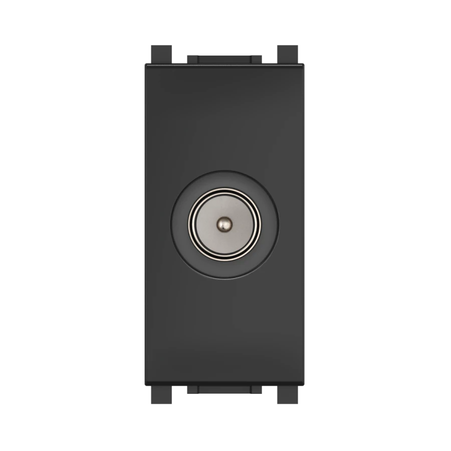 CADUCEUS ALING Experience Black Soft Touch TV Antenna Socket M/F 1M, Art. 74263.E1
