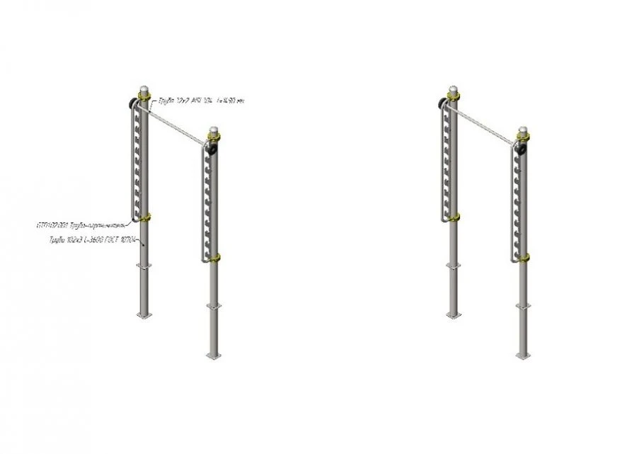 Overhead Pull-Up Bar Trainer AKS-71