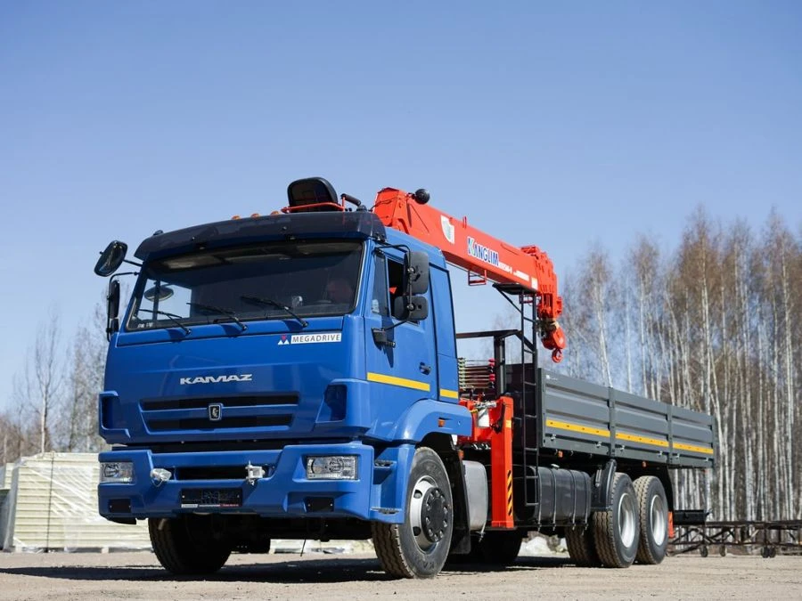 Multi-functional Vehicle with Hydraulic Crane KMA on KAMAZ 65117 Base 64K03N-U5