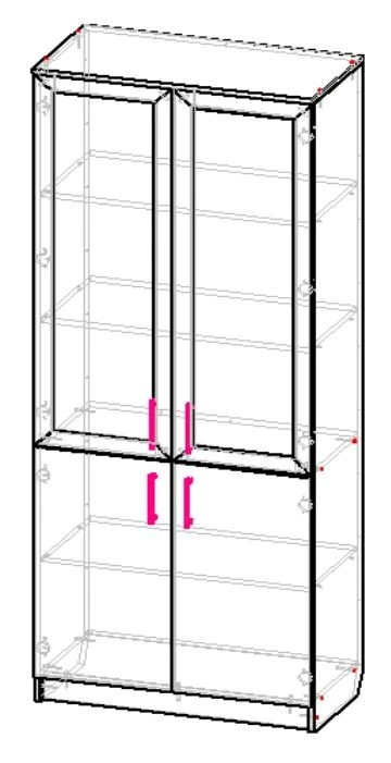 Glass-Front Office Cabinet SHKS8