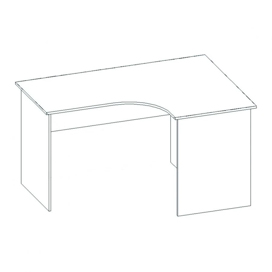 Corner Writing Desk with Laminated Chipboard