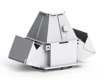 مروحة سقف راديالية لاستخراج الدخان مع تدفق هواء لأعلى