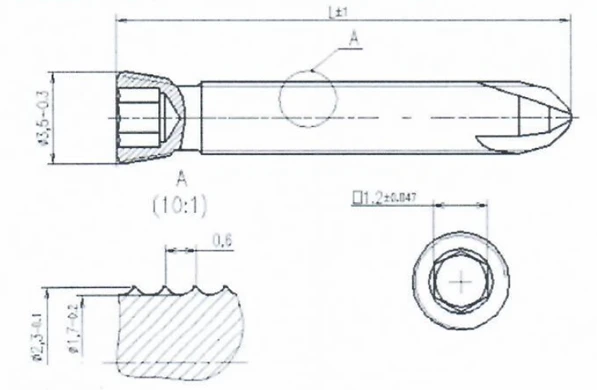Cortical Screw with Tapered Thread, 2.3mm, 26mm