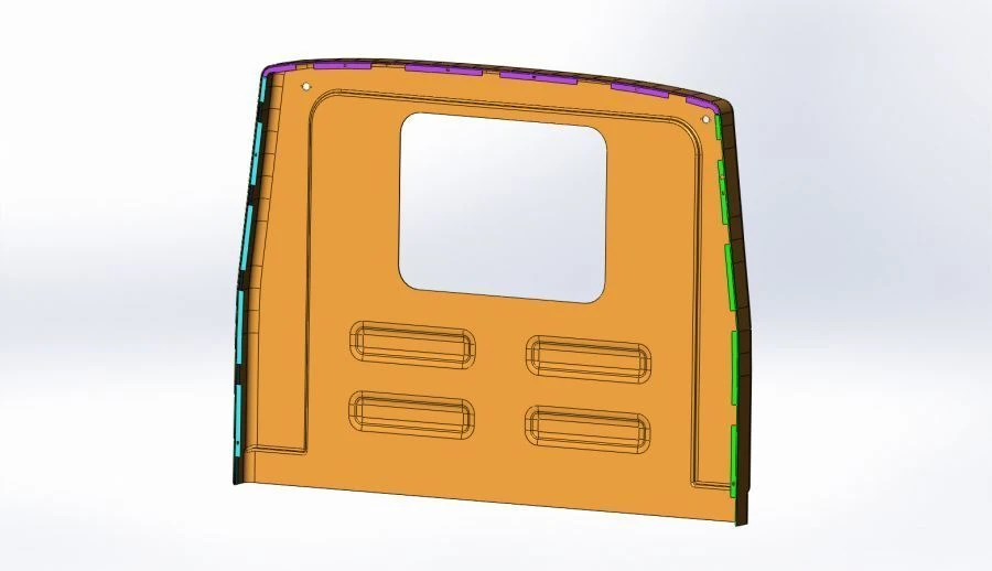 Complete Rear Panel for Vehicles - AP 4208-5303105-02