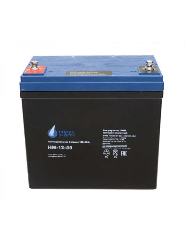 AGM Lead Acid Battery HM-12-55 for UPS Systems
