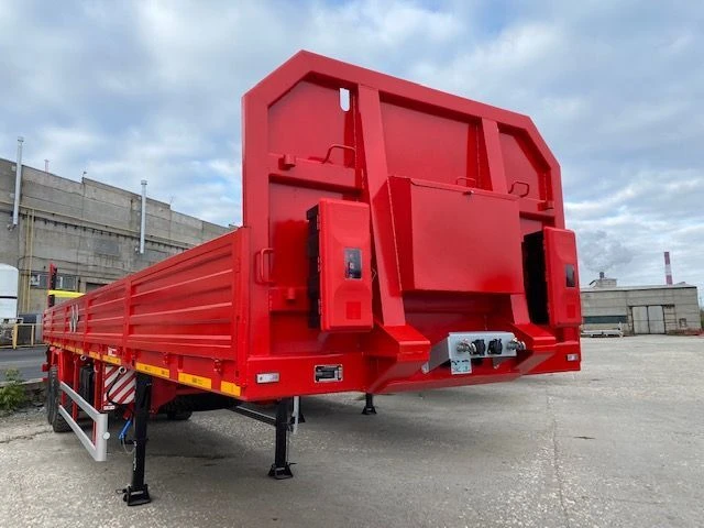 Heavy-Duty Flatbed Semi-Trailer for Cargo Transport with Pneumatic Suspension Politrans 9417-021