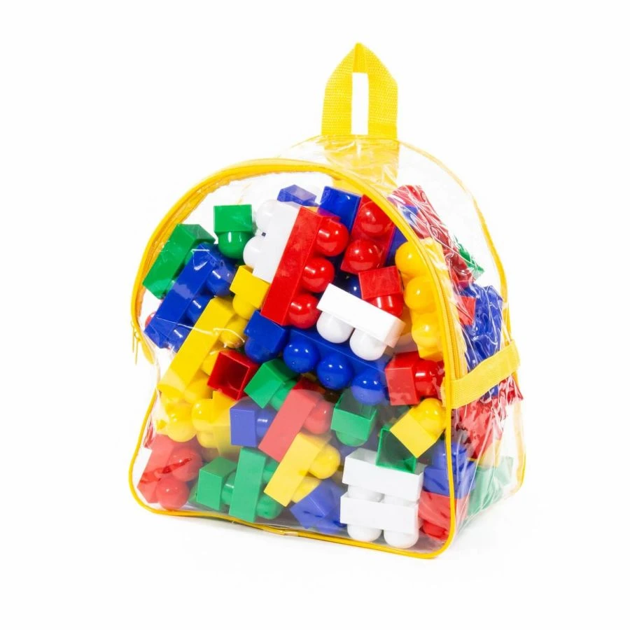 Junior Building Set with 100 Pieces in Backpack for Young Children" 3321