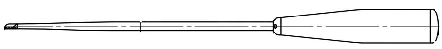 Bone Curettes, Length 310mm to 430mm, Step 60mm, Article 844.23Х