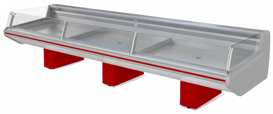 Display case refrigerated universal "Fish-na-ldu" open Parabel VHSlo-3,75