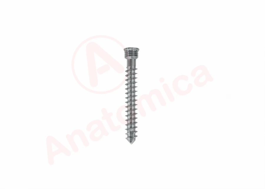 Cortical Screw with Cylindrical Thread for Bone Fractures