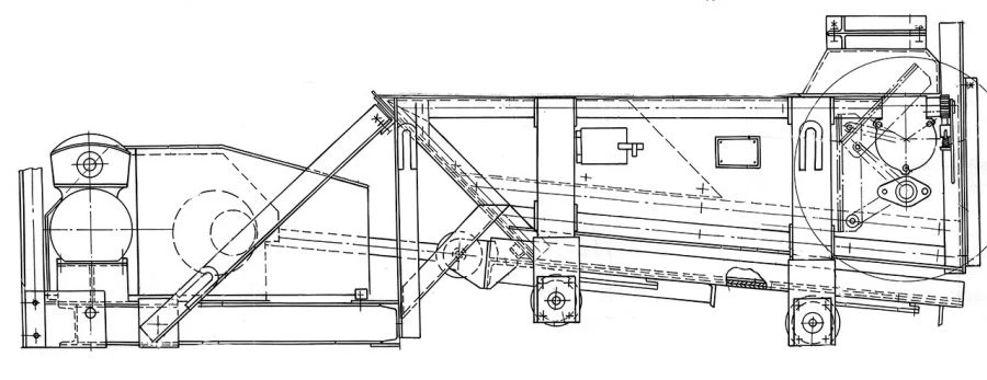مغذي اهتزازي لتوزيع المواد السائبة بالتساوي حتى 1.2 طن/م³ PC-1.2-8