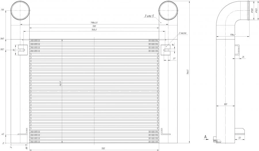 مبرد هواء الشحن V-2375. 1317. 200-1