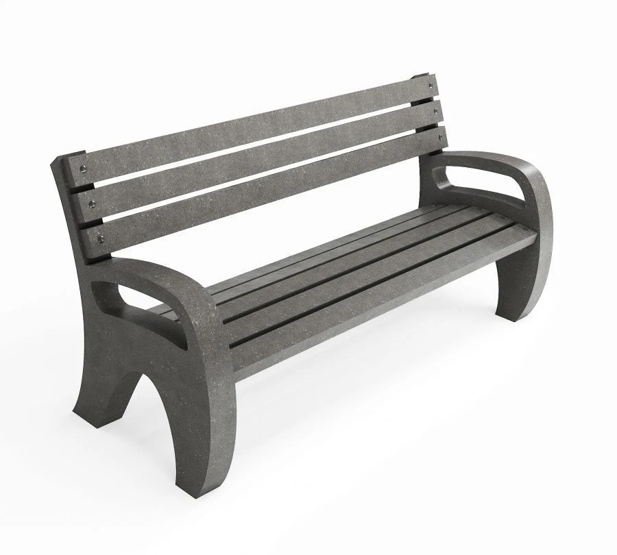 Eco-Friendly Park Bench Saturn 1.6m