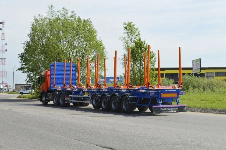 Four-Axle Timber Transport Semi-Trailer TSA-544