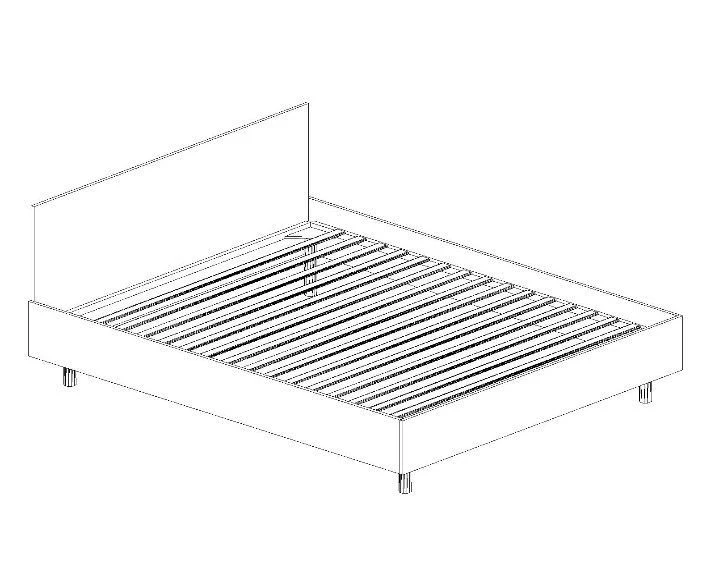 سرير مزدوج للاستخدام الفندقي والسكني، موديل ك02