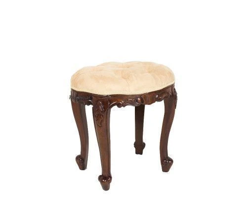 Classic Round Puff with Curved Legs