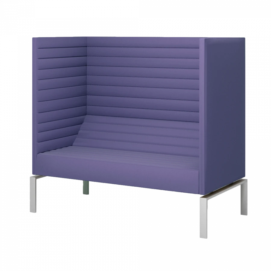 أريكة عالية الظهر D33 مع وحدة مقبس اختيارية