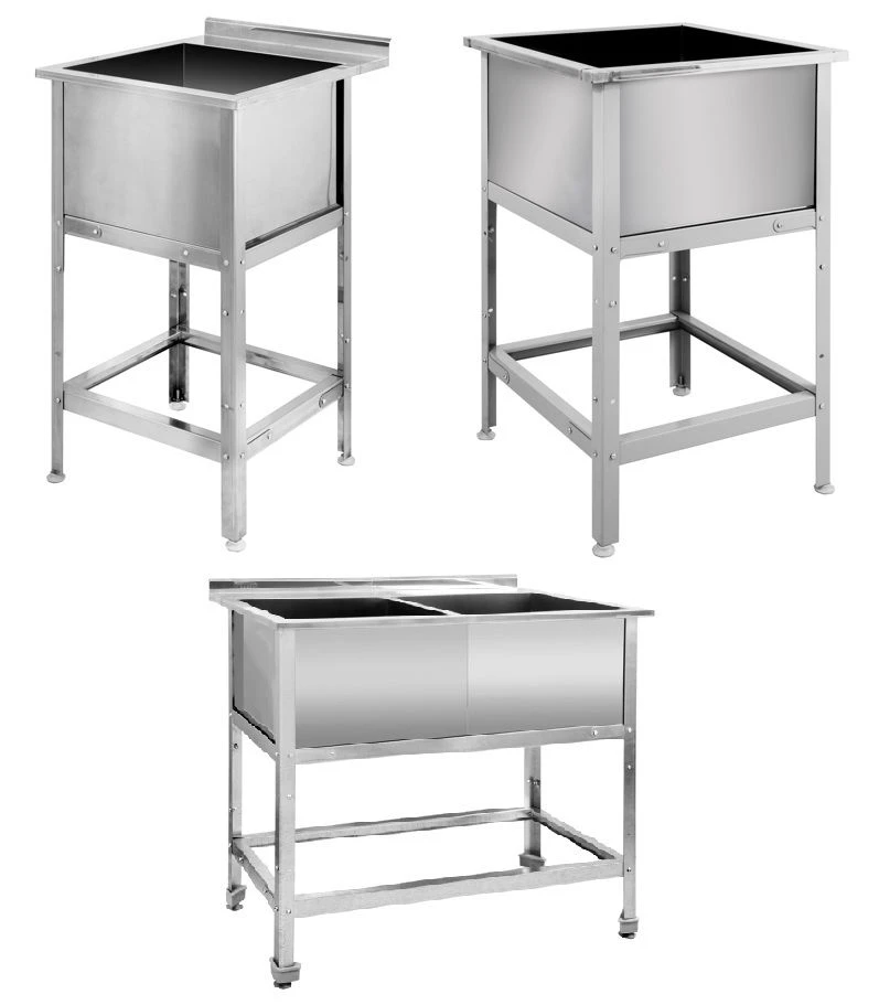 حوض غسيل ملحوم للصناعات الغذائية