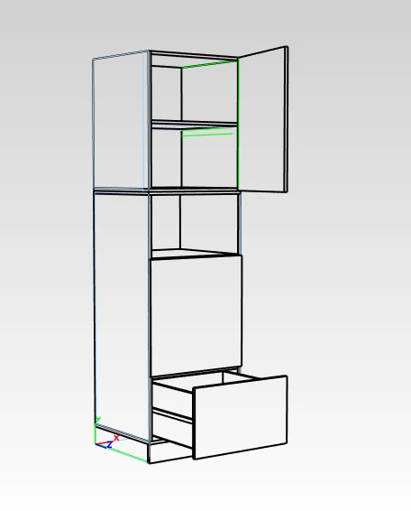 Modular Kitchen Microwave Cabinet