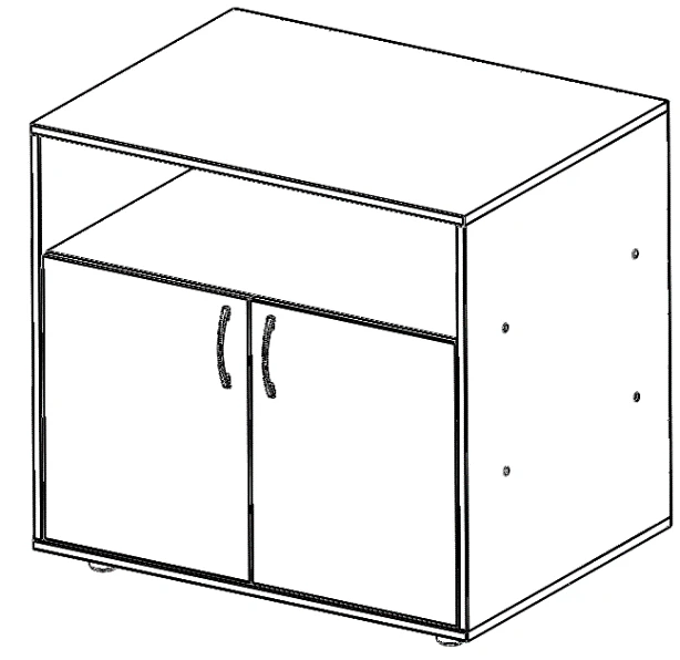 Mobile Cabinet for Office Equipment and Documents, Model TUV.20