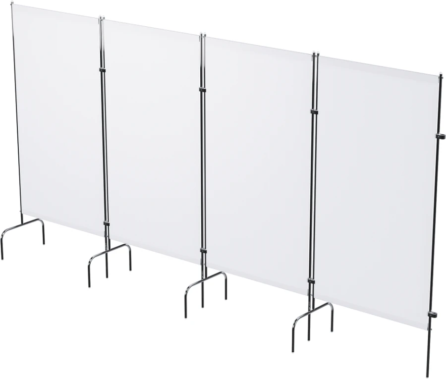 شاشة طبية بأربعة أقسام بدون عجلات موديل MSK-4302-01