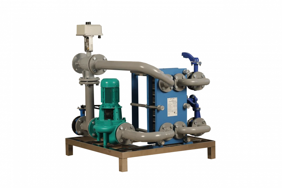 نظام تحضير الماء للري بالتنقيط مع تطهير الصرف