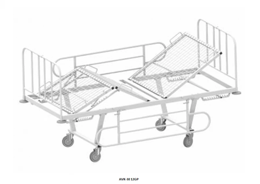 Functional Medical Bed with Adjustable Head and Foot Sections AVK-30 12GP