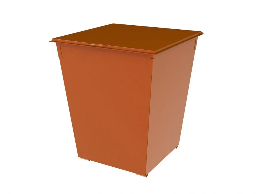 Large 0.75 m³ Container with Hinged Lid and Legs