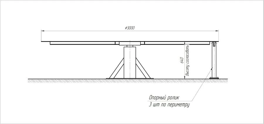 Rotating Table for Casting Pipe Fittings in Various Diameters